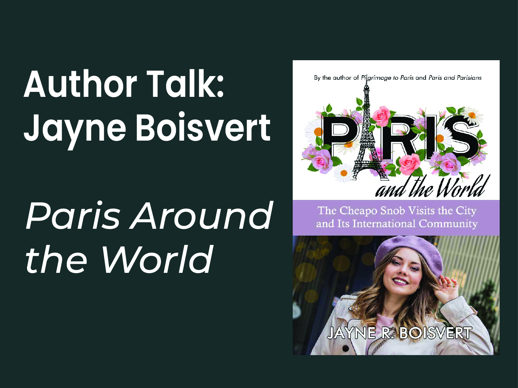 Paris Around the World Book Cover on Dark Blue Background
