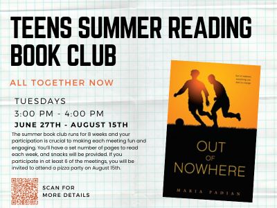 Teens Summer Reading Book Club