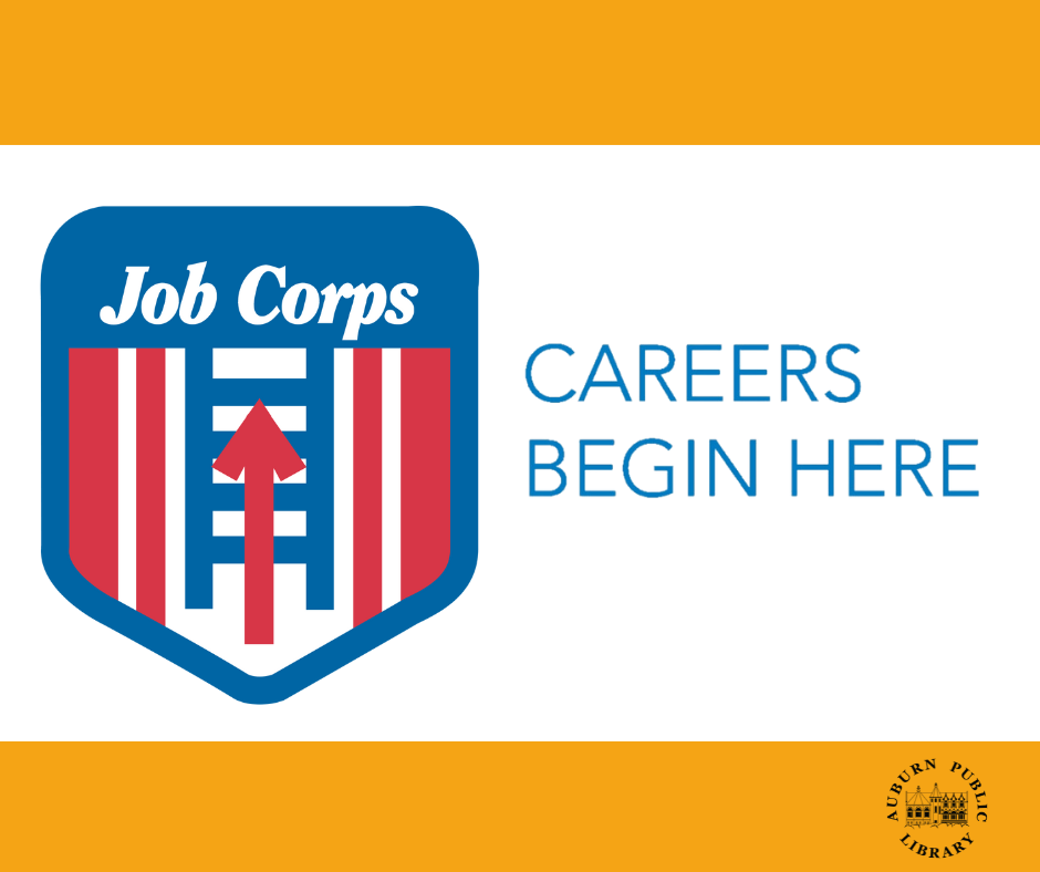 Job Corps Logo with Careers Begin Here Text 