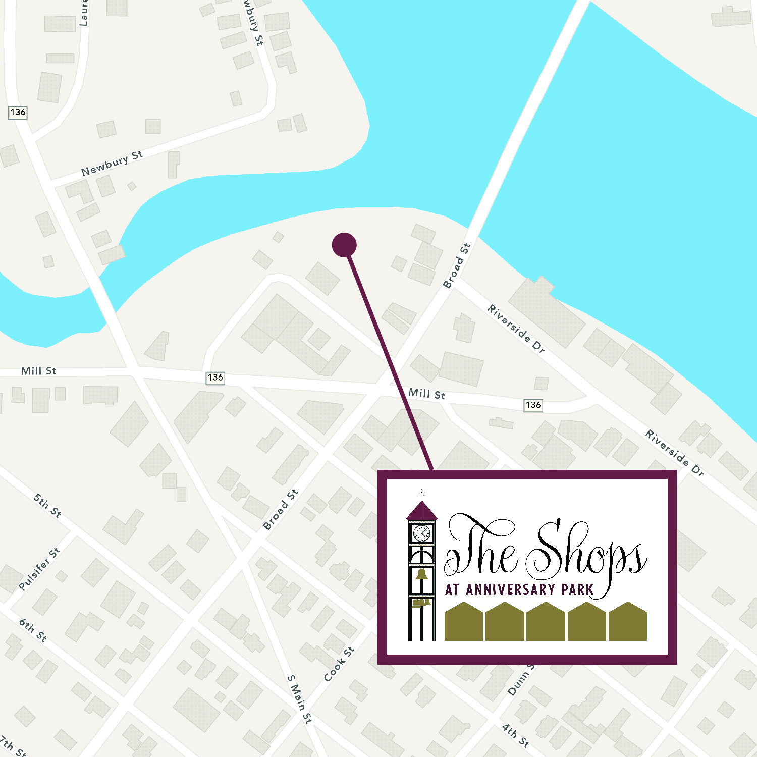 Auburn's The Shops Map