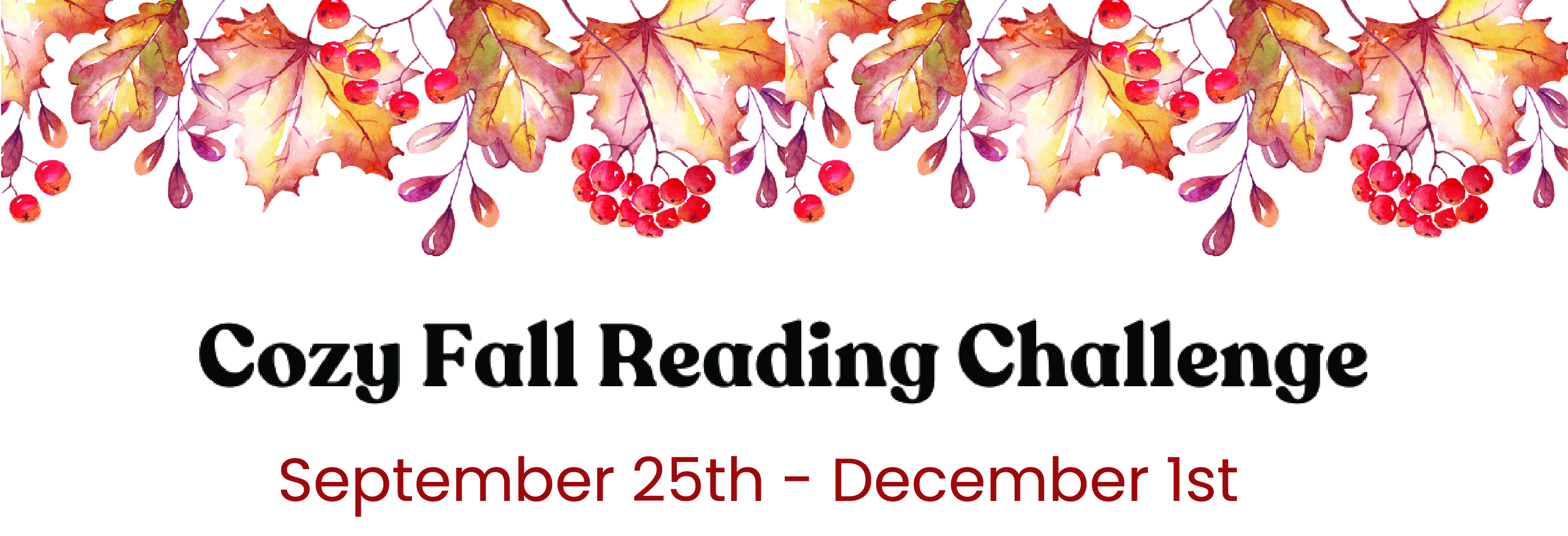 Cozy Fall Reading Challenge