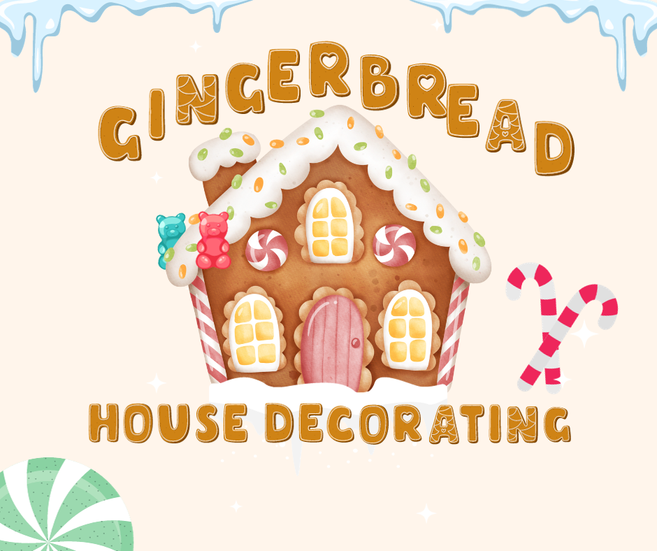 Decorate a gingerbread house