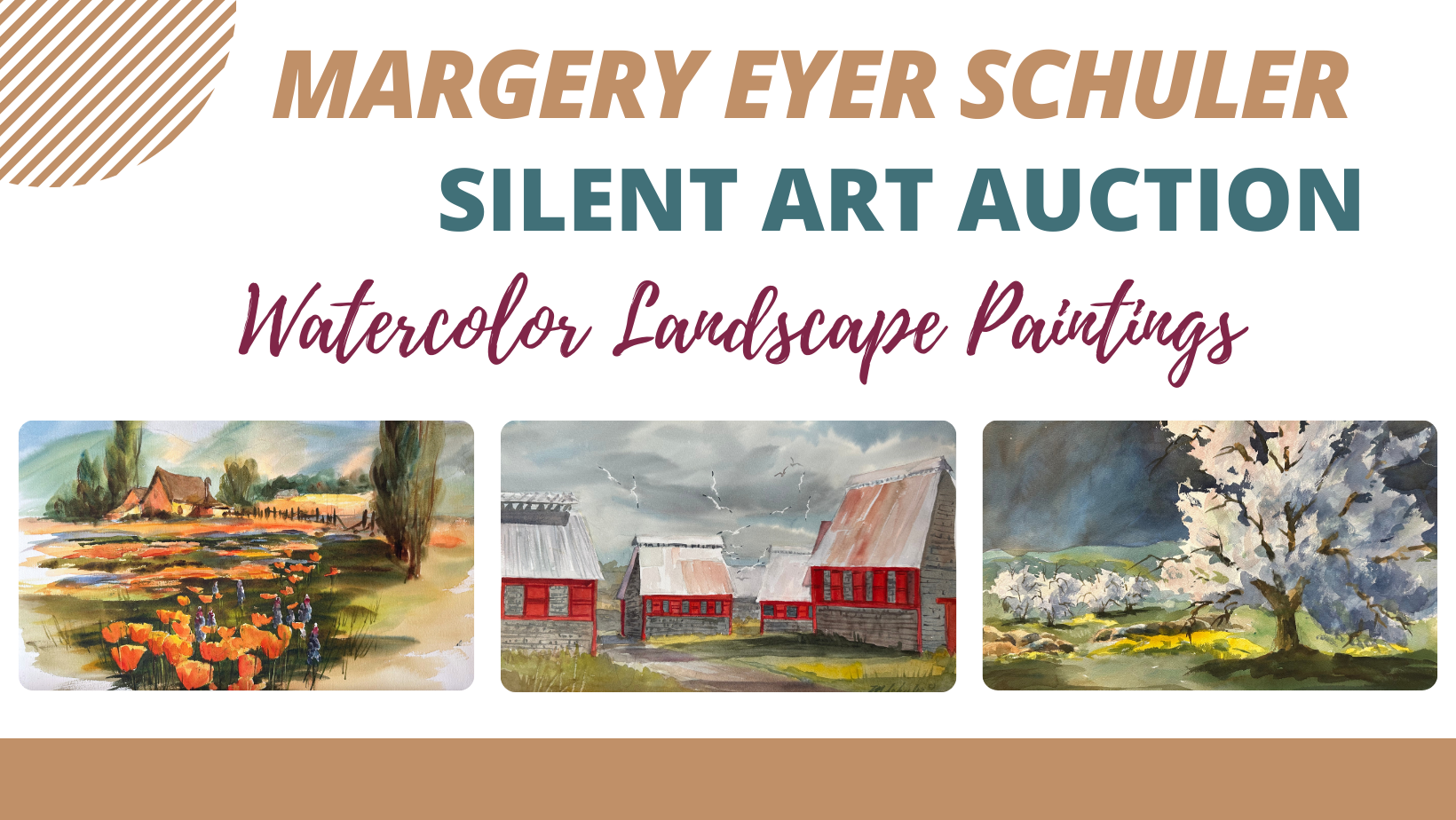Margery Schuler Art Work and Silent Auction Information