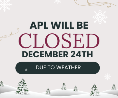 Closed due to weather 12/24