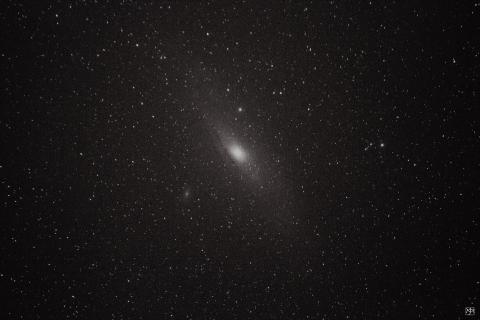 A photo of a distant galaxy.
