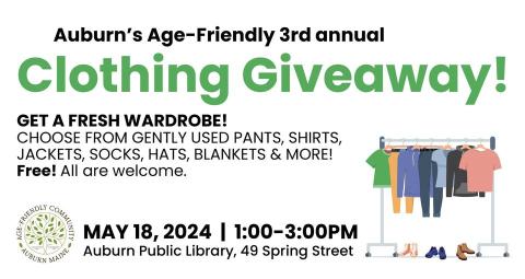  Auburn's Age Friendly Community Committee 3rd annual Clothing Giveaway