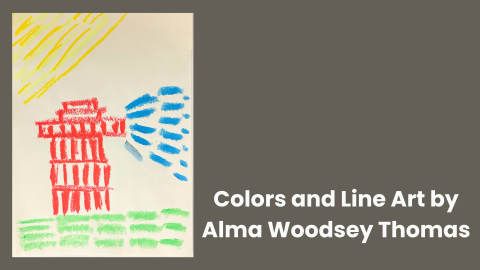 Line Art Photo with text on grey  background