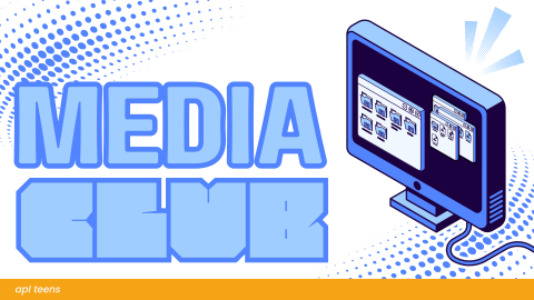 Media Club. On the bottom of the image is a yellow banner that reads "a p l teens"