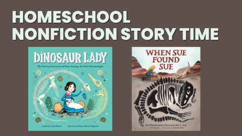 Homeschool Nonfiction Story Time with book covers