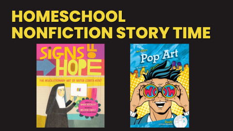 Homeschool Nonfiction Story Time with book covers