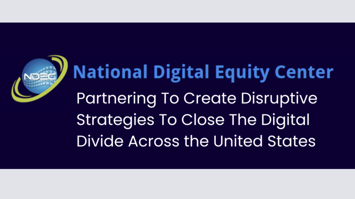 NDEC Logo on navy background