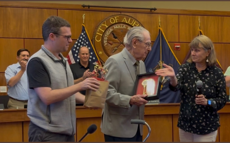 Mr. Morhauser Celebration at City Hall